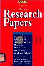 HOW TO WRITE RESEARCH PAPERS（1995 PDF版）