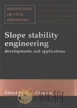 SLOPE STABILITY ENGINEERING DEVELOPMENTS AND APPLICATIONS（1991 PDF版）