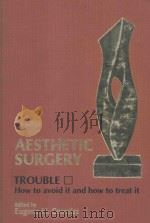 AESTHETIC SURGERY TROUBLE HOW TO AVOID IT AND HOW TO TREAT IT（1978 PDF版）