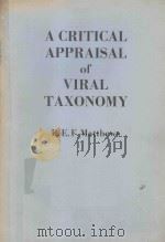 A CRITICAL APPRAISAL OF VIRAL TAXONOMY（1983 PDF版）