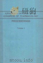 IUPHAR 9TH INTERNATIONAL CONGRESS OF PHARMACOLOGY LONDON 1984（1984 PDF版）