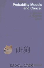 PROBABILITY MODELS AND CANCER（1982 PDF版）