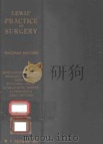 LEWIS'PRACTICE OF SURGERY VOLUME III（1958 PDF版）