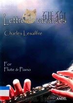 LETTRE DE VACANCES FOR FLUTE&PIANO 6 PDF电子版封面