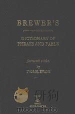 BREWER'S DICTIONARY OF PHRASE AND FABLE（1990 PDF版）