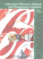 INSTRUCTOR'S RESOURCE MANUAL WITH TRANSPARENCY MASTERS（1990 PDF版）
