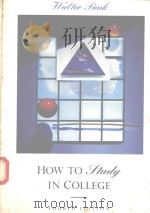 HOW TO STUDY IN COLLEGE（1989 PDF版）