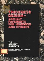 THICKNESS DESIGN-ASPHALT PAVEMENTS FOR HIGHWAYS AND STREETS（1981 PDF版）