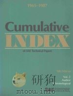 CUMULATIVE INDEX OF SAE TECHNICAL PAPERS VOLUME 2（1988 PDF版）