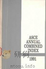 ASCE ANNUAL COMBINED INDEX 1992 PDF电子版封面 0872628868