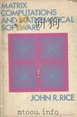 MATRIX COMPUTATIONS AND MATHEMATICAL SOFTWARE（1981 PDF版）