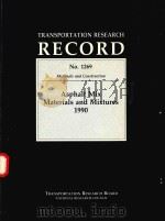 ASPHALT MIX MATERIALS AND MIXTURES 1990（1990 PDF版）