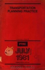 TRANSPORTATION PLANNING PRACTICE（1981 PDF版）