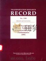 ASPHALT PAVEMENT AND SURFACE TREATMENTS:CONSTRUCTION AND PERFORMANCE 1991（1991 PDF版）