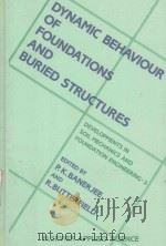 DYNAMIC BEHAVIOUR OF FOUNDATIONS AND BURIED STRUCTURES（1987 PDF版）