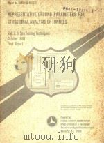 REPRESENTATIVE GROUND PARAMETERS FOR STRUCTURAL ANALYSIS OF TUNNELS（1980 PDF版）