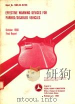 EFFECTIVE WARNING DEVICES FOR PARKED/DISABLED VEHICLES（1980 PDF版）