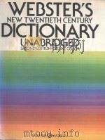 WEBSTER'S NEW TWENTIETH CENTURY DICTIONARY UNABRIDGED SECOND EDITION-DELUXE COLOR（1972 PDF版）