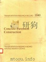 CONCRETE PAVEMENT CONSTRUCTION（1985 PDF版）