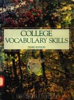 COLLEGE VOCABULARY SKILLS THIRD EDITION（1987 PDF版）