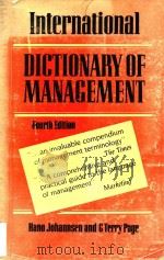 International dictionary of management (Fourth Edition) 1990 PDF电子版封面 0893973580 Hano Johannsen ; G. Terry Page