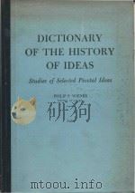 Dictionary of the history of ideas studies of selected pivotal ideas (Index)（1974 PDF版）