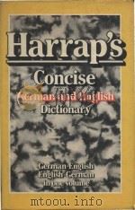 Harrap's concise German and English dictionary English-German/German-English in one volume（1982 PDF版）