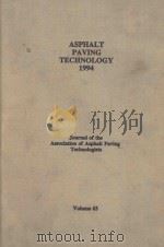 ASPHALT PAVING TECHNOLOGY 1994 VOLUME 63（1994 PDF版）