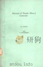 MANUAL OF READY-MIXED CONCRETE（1988 PDF版）
