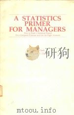 A STATISTICS PRIMER FOR MANAGERS（1983 PDF版）