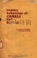 REGIME BEHAVIOUR OF CANALS AND RIVERS（1957 PDF版）