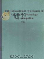 15TH INTERNATIONAL SYMPOSIUM ON AUTOMOTIVE TECHNOLOGY AND AUTOMATION VOL.1（ PDF版）