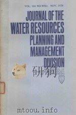 JOURNAL OF THE WATER RESOURCES PLANNING AND MANAGEMENT DIVISION VOL.104（1978 PDF版）