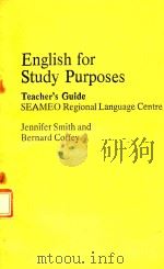 ENGLISH FOR STUDY PURPOSES TEACHER'S GUIDE SEAMEO REGIONAL LANGUAGE CENTRE（1982 PDF版）