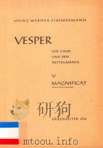 VSPER FUR CHOR UND DREI INSTRUMENTE 5 MAGNIFICAT（1962 PDF版）