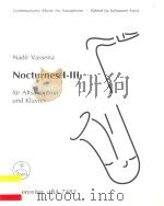 NOCTURNES 1-3 FUR ALTSAXOPHON UND KLAVIER（1997 PDF版）