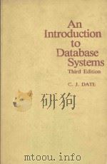 AN INTRODUCTION TO DATABASE SYSTEMS THIRD EDITION（1981 PDF版）