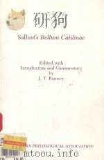 SALLUST'S BELLUM CATILINAE 1984 PDF电子版封面 0891305602 J.T.RAMSEY
