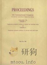 PROCEEDINGS 4TH INTERNATIONAL CONGRESS INTERNATIONAL ASSOCIATIE OF ENGINEERING GEOLOGY VOL.VII THEME（1982 PDF版）