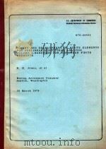 SURVEY AND DEVELOPMENT OF FINITE ELEMENTS FOR NONLINEAR STRUCTURAL ANALYSIS VOL. 1 HANDBOOK FOR NONL 1976 PDF电子版封面