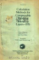 CALCULATION METHODS FOR COMPRESSIBLE TURBULENT BOUNDARY LAYERS-1976（1977 PDF版）