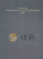 PROCEEDINGS INTERNATIONAL TEST CONFERENCE 1991（1992 PDF版）