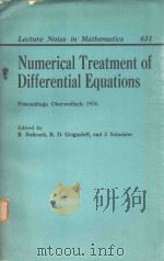 NUMERICAL TREATMENT OF DIFFERENTIAL EQUATIONS（1978 PDF版）