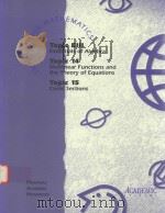 INTERACTIVE MATHEMATICS TOPIC EIII TOPIC 14 TOPIC 15 1996 PDF电子版封面