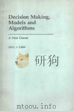 DECISION MAKING MODELS AND ALGORITHMS（1985 PDF版）