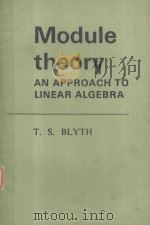 MODULE THEORY AN APPROACH TO LINEAR ALGEBRA（1977 PDF版）