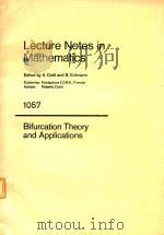 BIFURCATION THEORY AND APPLICATIONS（1984 PDF版）