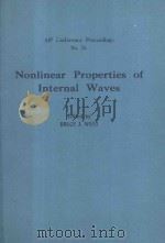NONLINEAR PROPERTIES OF INTERNAL WAVES（1981 PDF版）