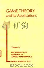 GAME THEORY AND ITS APPLICATIONS（1981 PDF版）