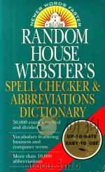 RANDOM HOUSE WEBSTER'S SPELL CHECKER & ABBREVIATIONS DICTIONARY（ PDF版）